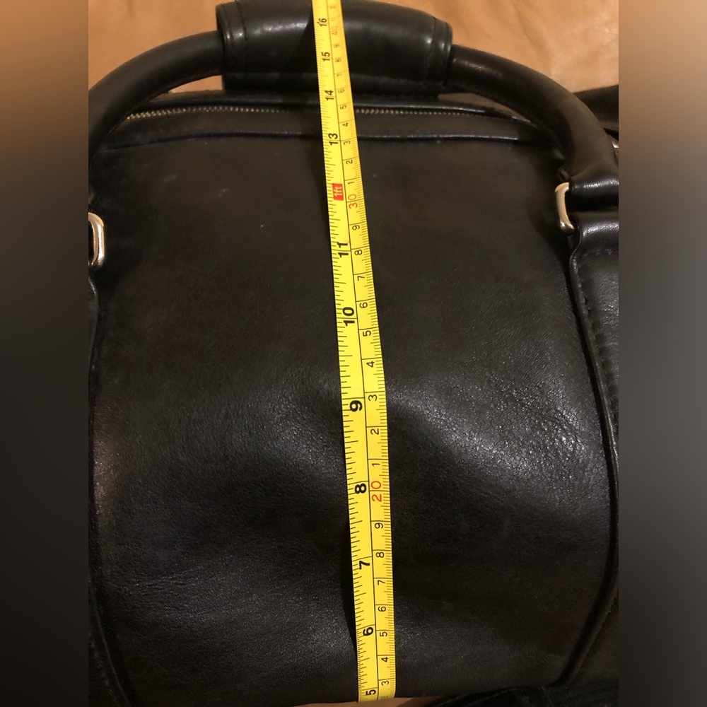 Coach Black Leather Duffle Travel bag - Picture 11 of 13